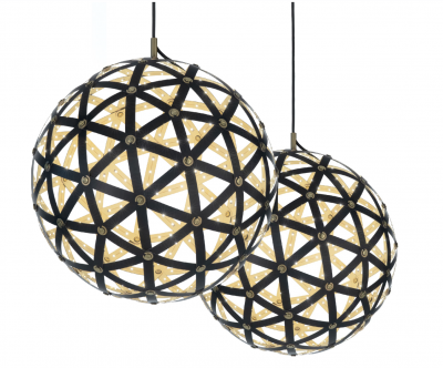 Pair of Jupiter Geodesic Pendants Jason Krugman 