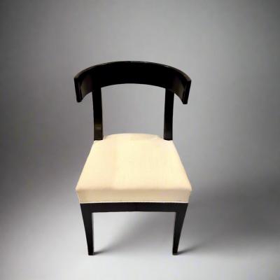 Pair of Klismos Ebonized Early 19th Century Side Chairs