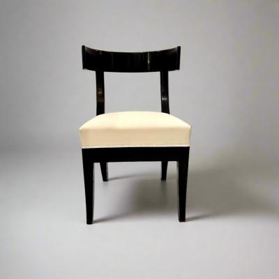 Pair of Klismos Ebonized Early 19th Century Side Chairs