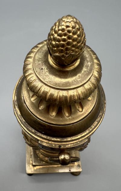 Pair of LXVI candlestick cassolettes France circa 1800