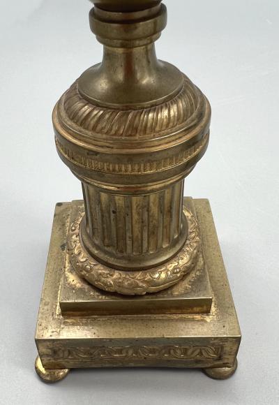 Pair of LXVI candlestick cassolettes France circa 1800