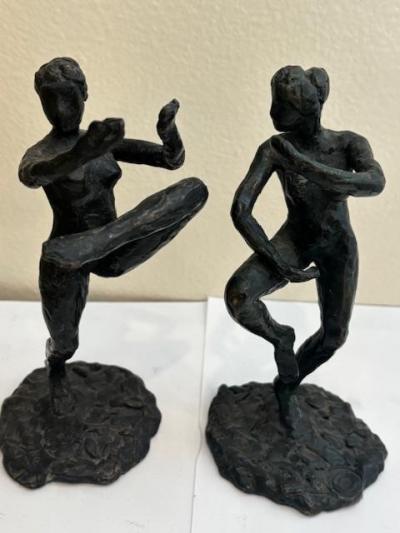 Pair of LaRoche Bronze Female Figures