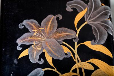 Pair of Lacquer on Wood Pillow Shaped Boxes