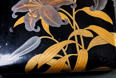 Pair of Lacquer on Wood Pillow Shaped Boxes