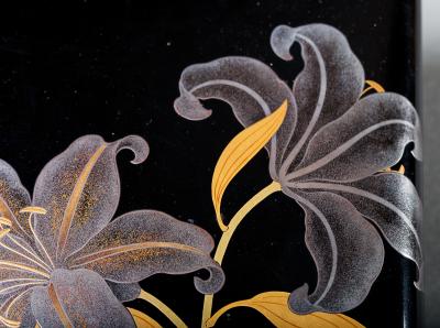 Pair of Lacquer on Wood Pillow Shaped Boxes