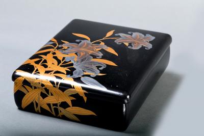 Pair of Lacquer on Wood Pillow Shaped Boxes