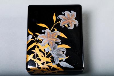 Pair of Lacquer on Wood Pillow Shaped Boxes