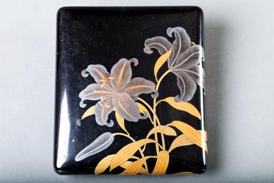 Pair of Lacquer on Wood Pillow Shaped Boxes