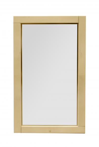 Pair of Lacquered Parchment Mirrors