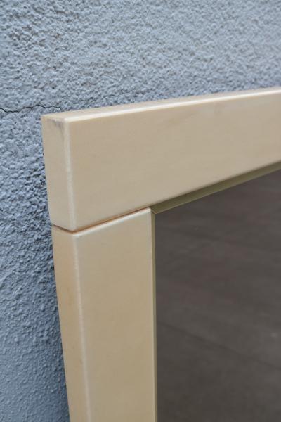 Pair of Lacquered Parchment Mirrors