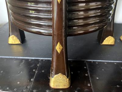 Pair of Large Antique Japanese Hokai Lacquer Boxes