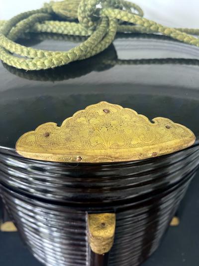 Pair of Large Antique Japanese Hokai Lacquer Boxes