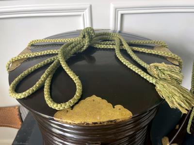 Pair of Large Antique Japanese Hokai Lacquer Boxes