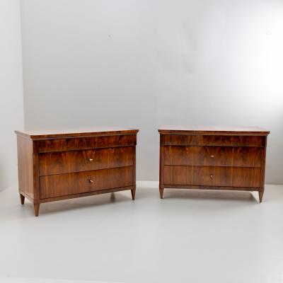 Pair of Large Biedermeier Chests of Drawers Italy circa 1820