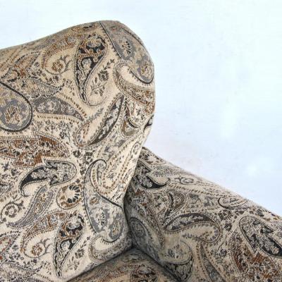 Pair of Large Contemporary Wing Back Chairs