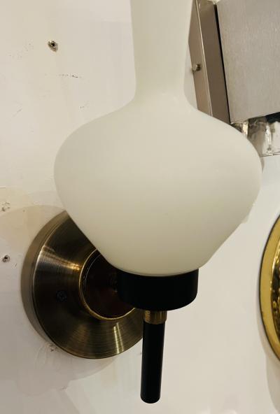 Pair of Large French Mid Century 1950s Wall Lamps