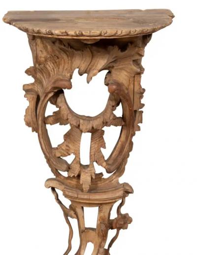 Pair of Large George III Pine Wall Brackets