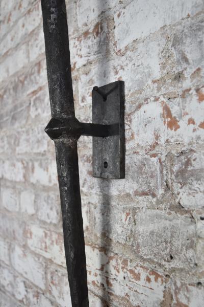 Pair of Large Hand Forged Wrought Iron Wall Sconces