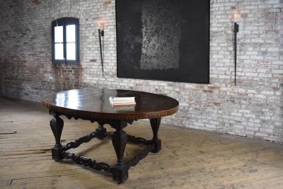 Pair of Large Hand Made Wrought Iron Wall Sconces