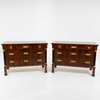Pair of Large Italian Chests of Drawers circa 1820