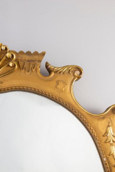 Pair of Large Italian Midcentury Gilt wood Mirror 1950