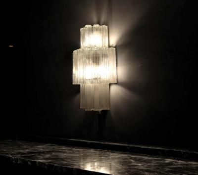 Pair of Large Italian Murano Glass Sconces or Wall Lights 1990