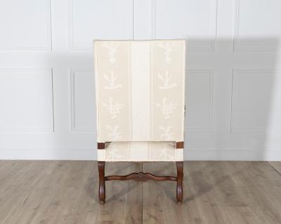 Pair of Large Louis XIII Style Carved Oak Armchairs