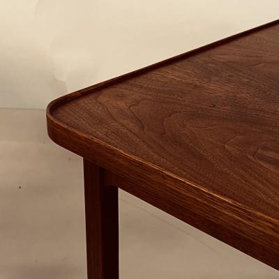 Pair of Large Low Walnut Burl End Tables or Two Part Coffee Table