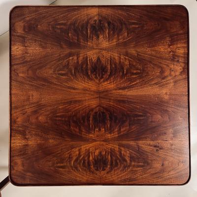 Pair of Large Low Walnut Burl End Tables or Two Part Coffee Table
