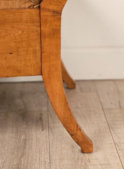 Pair of Large Satin Birch Biedermeier Chairs circa 1820