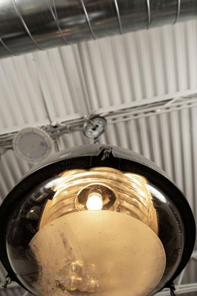 Pair of Large Saunier Duval Pendant Lights