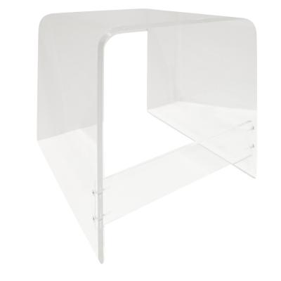 Pair of Large Waterfall Nesting Tables in Lucite 1970s