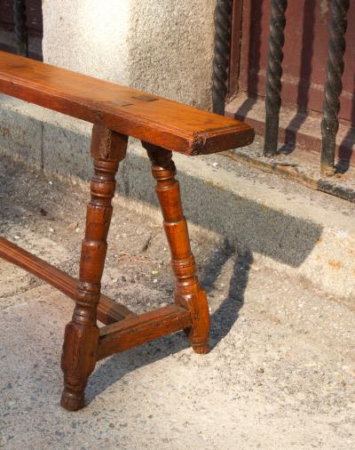 Pair of Late 17th Century French Beechwood Long Benches