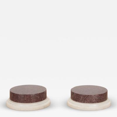 Pair of Late 18th Century Egyptian Porphyry Stands