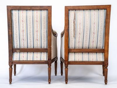 Pair of Late 19th Century Louis XVI Style Armchairs