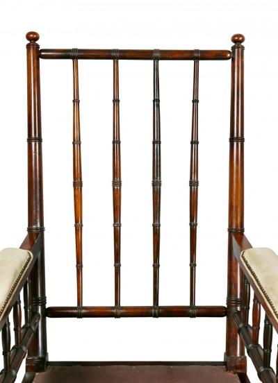 Pair of Late Regency Rosewood Armchairs