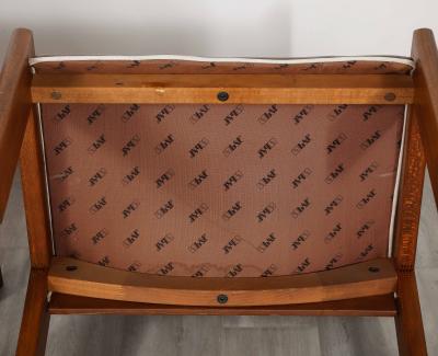 Pair of Leather Side Chairs by B T Salotti Italy circa 1970