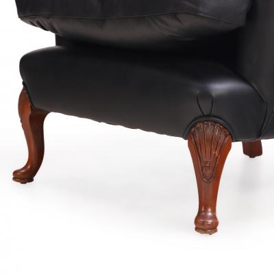 Pair of Leather Upholstered Club Chairs C 1950