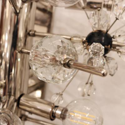 Pair of Lobmeyr Sputnik Cylinder Sconces