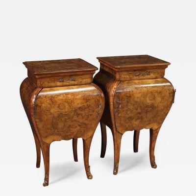 Pair of Lombard bedside tables in Louis XV style from the 20th century