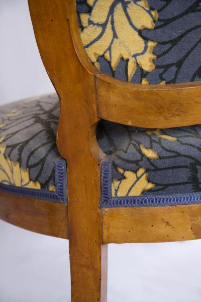 Pair of Louis Philippe Style Armchairs Late 19th Century