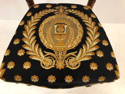 Pair of Louis XIV Style Mother of Pearl Inlay Chairs