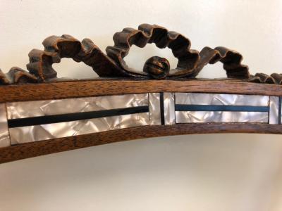 Pair of Louis XIV Style Mother of Pearl Inlay Chairs