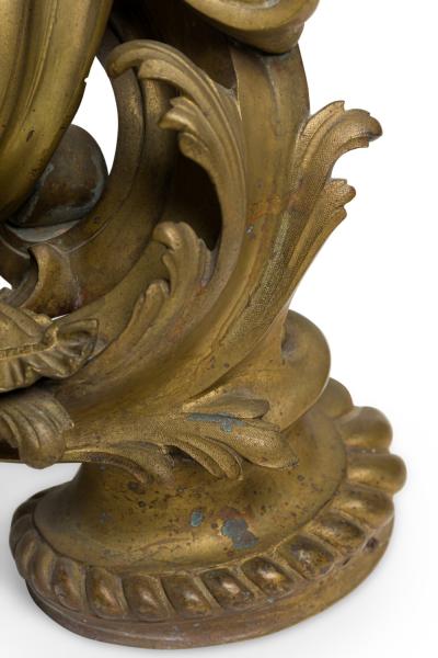Pair of Louis XV Female Bust Andirons