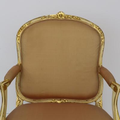 Pair of Louis XV First Revival Armchairs