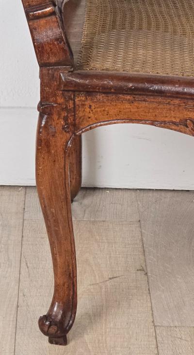 Pair of Louis XV Large Caned Armchairs France circa 1760