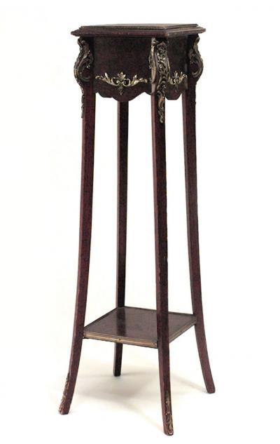 Pair of Louis XV Mahogany Pedestals