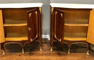 Pair of Louis XV Style Cabinets Commodes or Nightstands