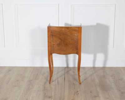 Pair of Louis XV Style Cherry Bedside Tables with Drawer and Niche