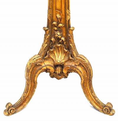 Pair of Louis XV Style Gilt Pedestals